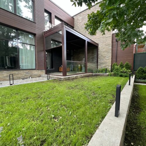 Подъемные гильотинные остекления W600. Монтаж в г.Красногорск, Московской области.